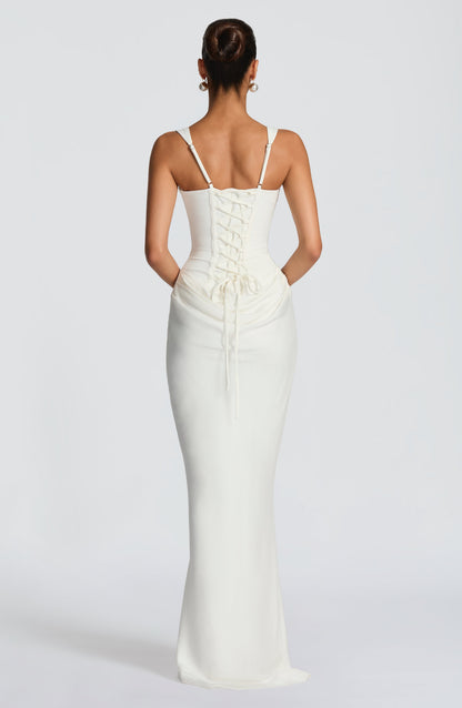 Vestido Longo Cornelia - Marfim