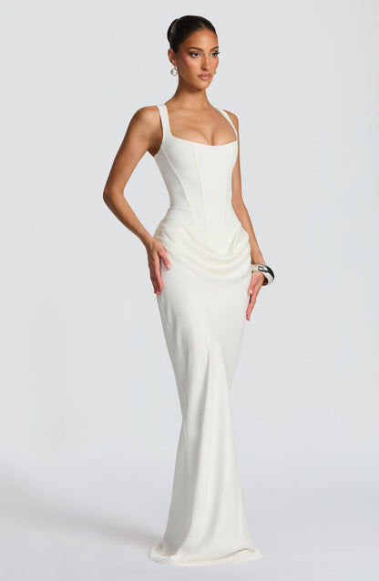 Vestido Longo Cornelia - Marfim