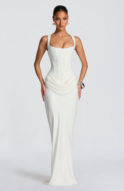 Vestido Longo Cornelia - Marfim