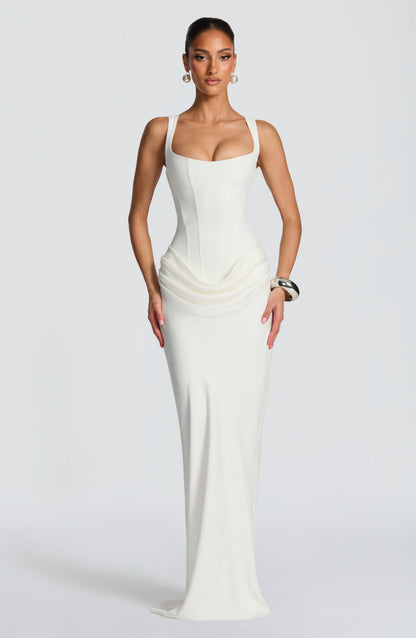 Vestido Longo Cornelia - Marfim