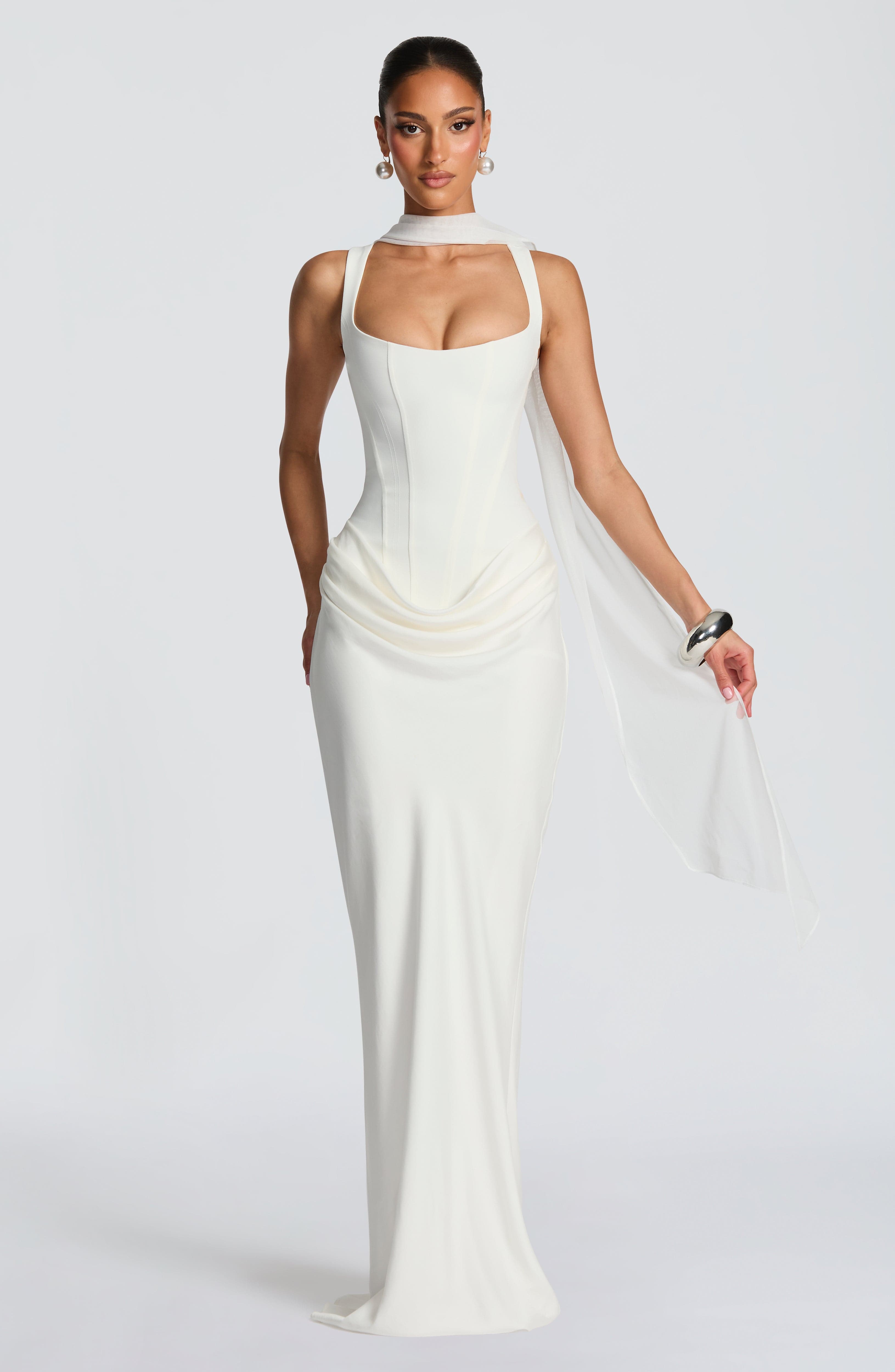 Vestido Longo Cornelia - Marfim