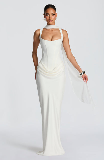 Vestido Longo Cornelia - Marfim