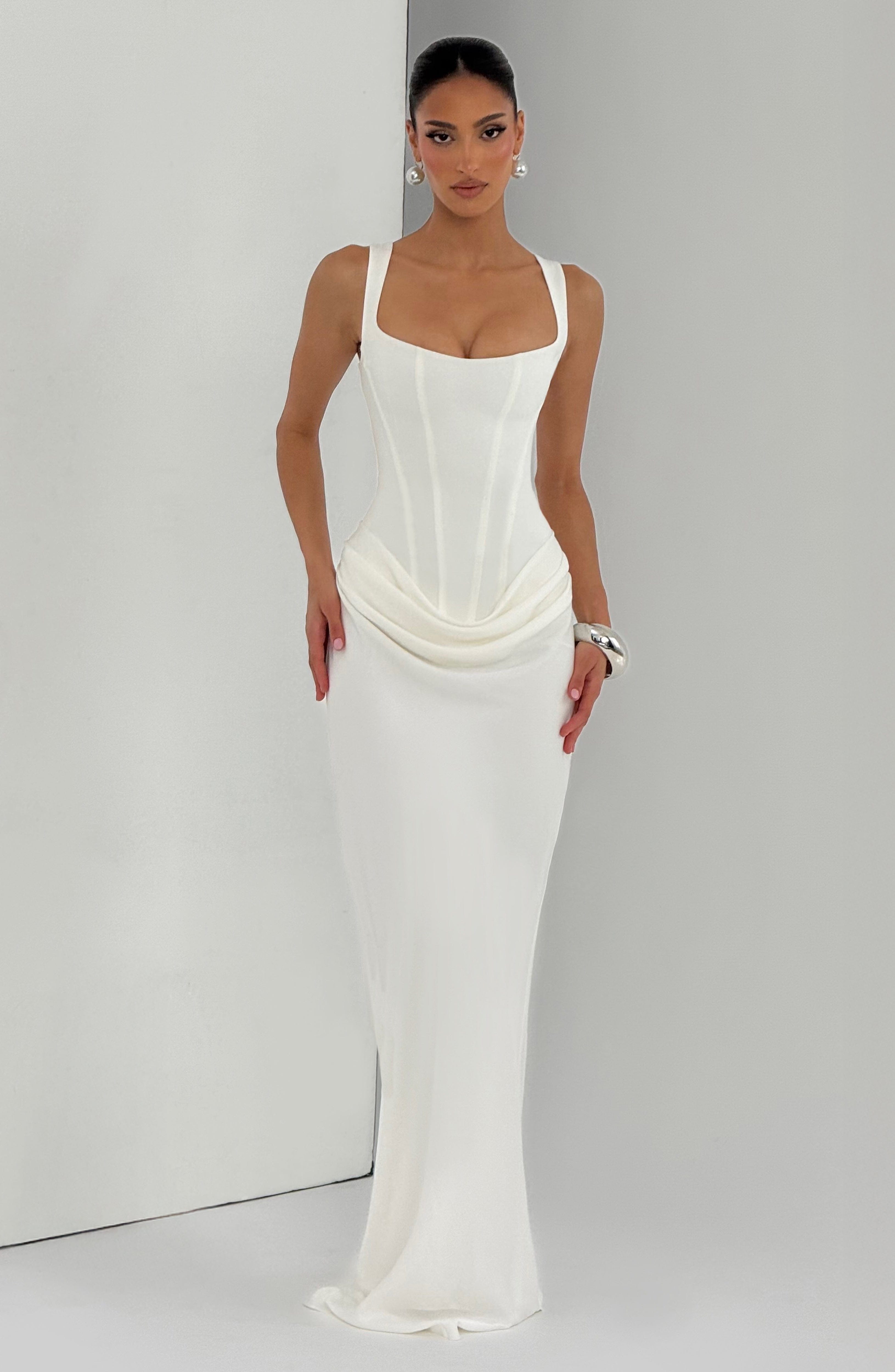 Vestido Longo Cornelia - Marfim
