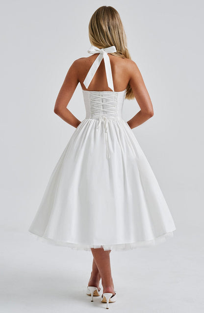Vestido Midi Cressida - Marfim