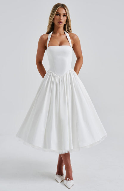 Vestido Midi Cressida - Marfim