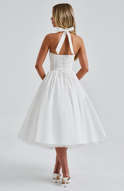 Vestido Midi Cressida - Marfim