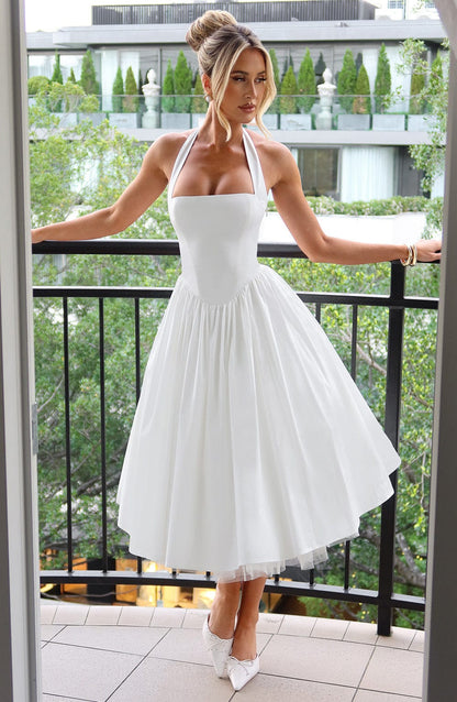 Vestido Midi Cressida - Marfim