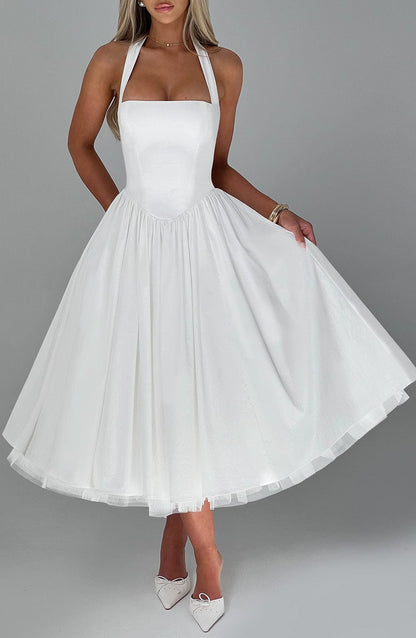 Vestido Midi Cressida - Marfim