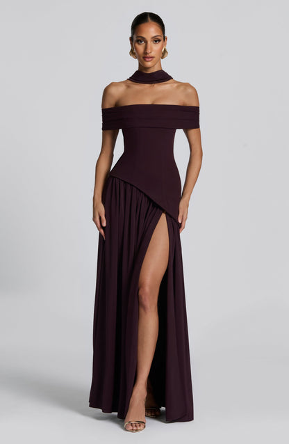 Vestido Longo Delilah - Ameixa
