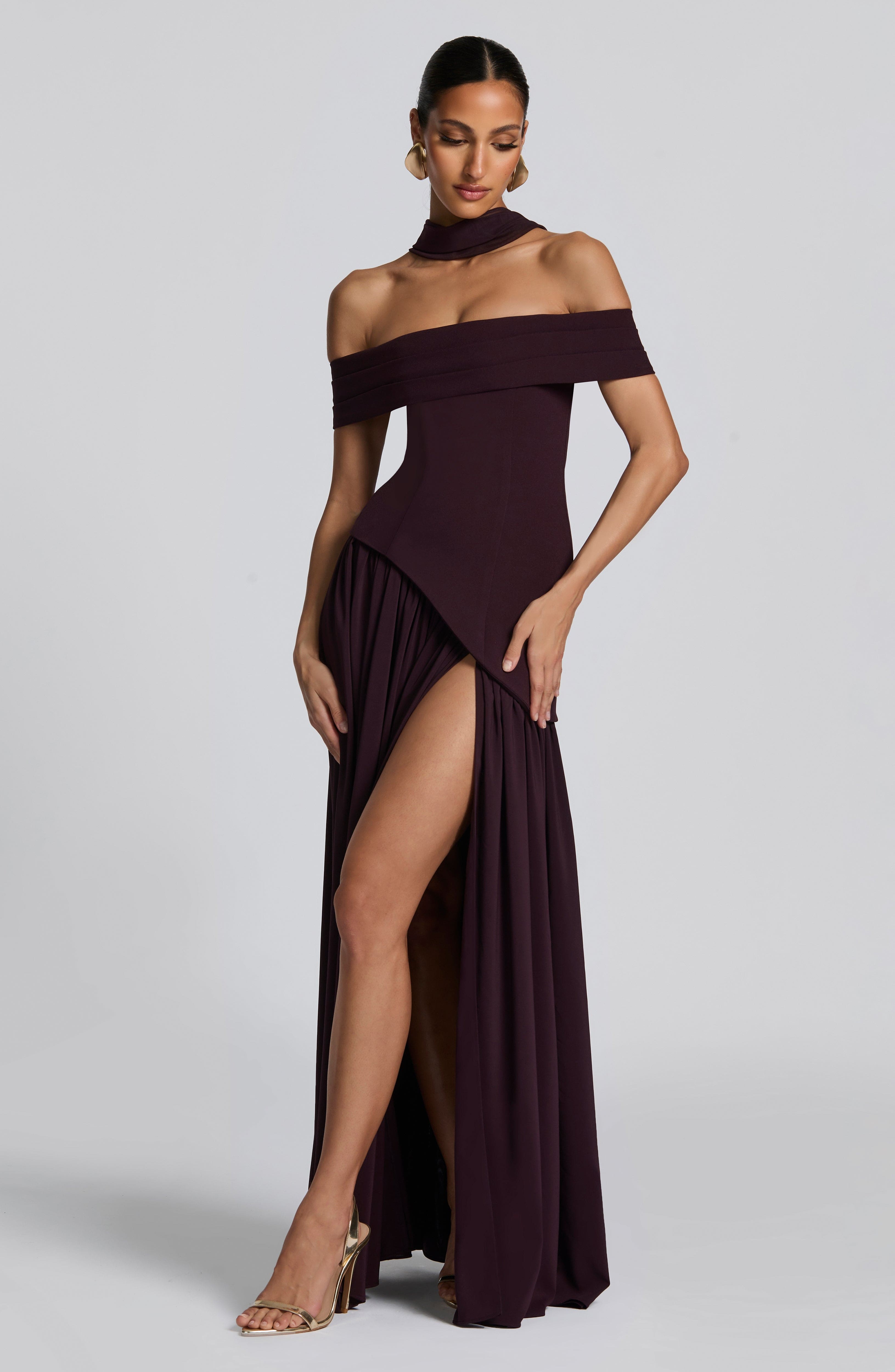 Vestido Longo Delilah - Ameixa