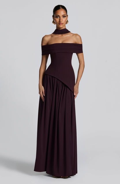 Vestido Longo Delilah - Ameixa
