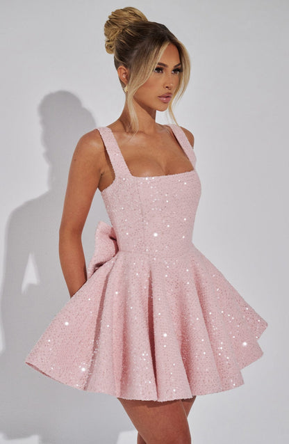 Vestido Curto Dorothy - Rosa Blush