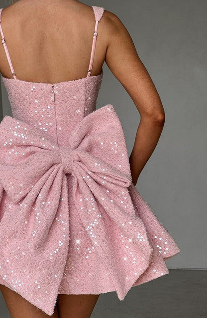 Vestido Curto Dorothy - Rosa Blush