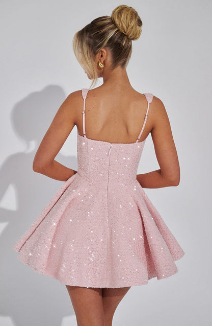 Vestido Curto Dorothy - Rosa Blush