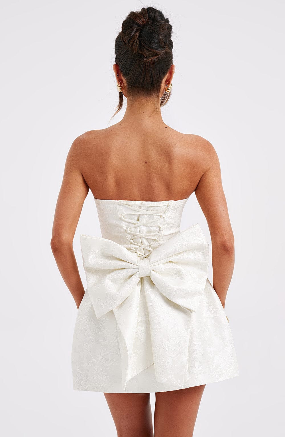 Vestido Curto Elenora - Marfim