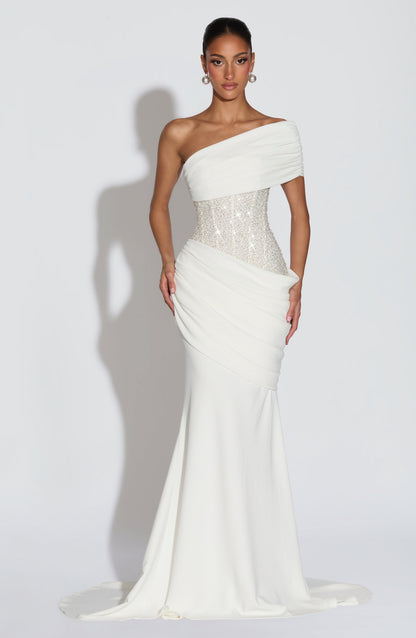 Vestido Longo Ellora - Marfim