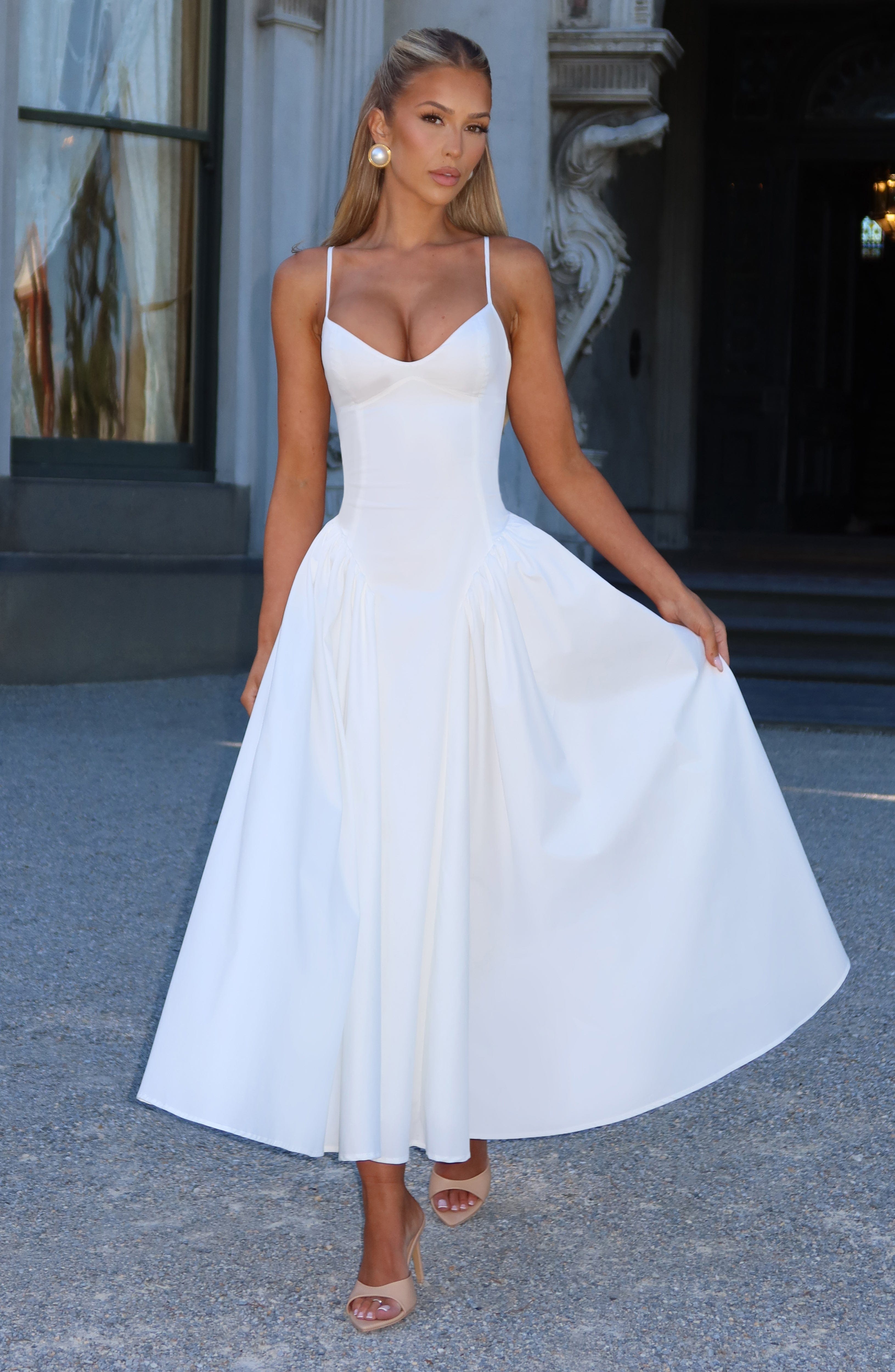 Vestido Midi Emerson - Marfim