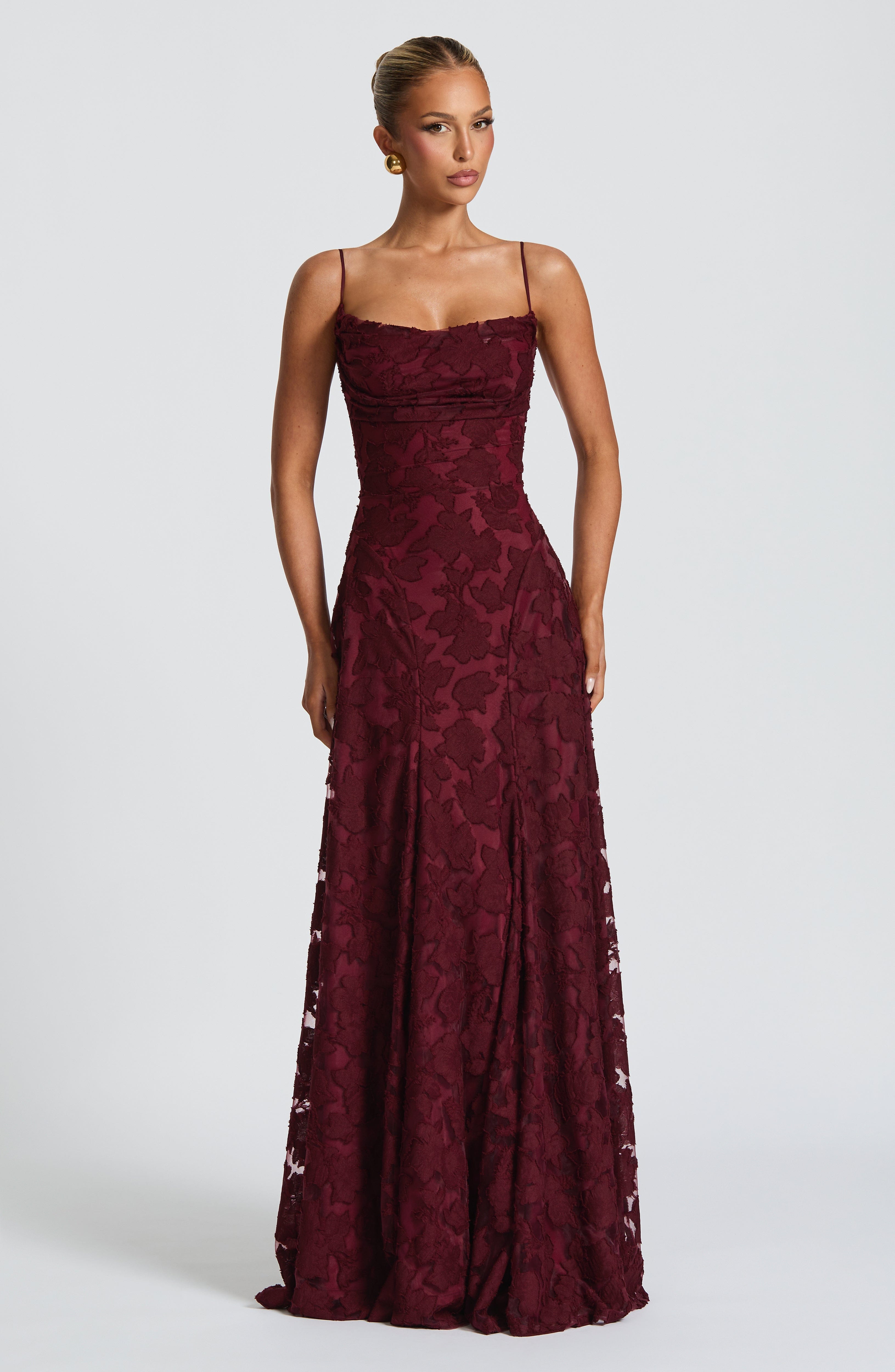 Vestido Longo Francis - Cereja Lacada