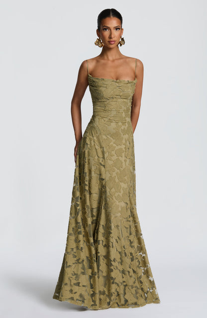Vestido Longo Francis - Verde Sálvia