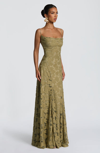 Vestido Longo Francis - Verde Sálvia