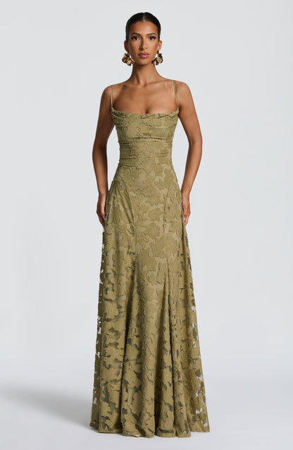 Vestido Longo Francis - Verde Sálvia