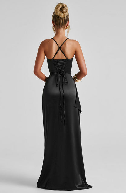 Vestido Longo Helen - Preto