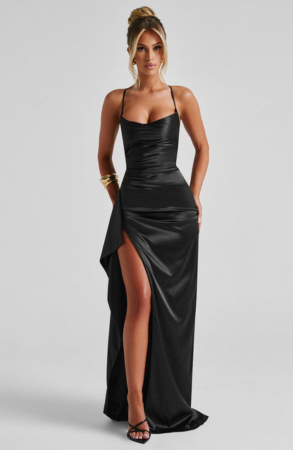 Vestido Longo Helen - Preto
