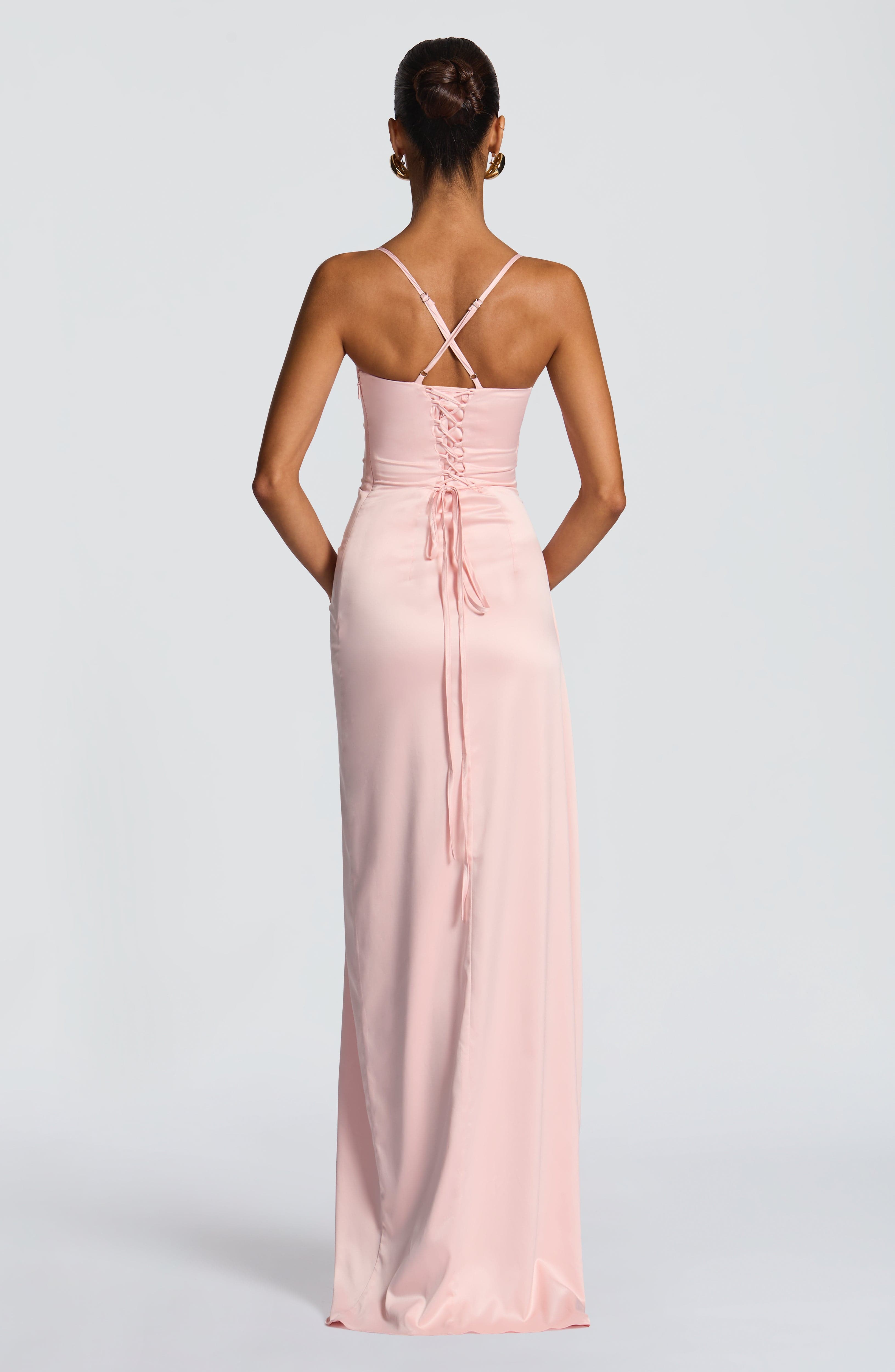 Vestido longo Helen - Rosa blush