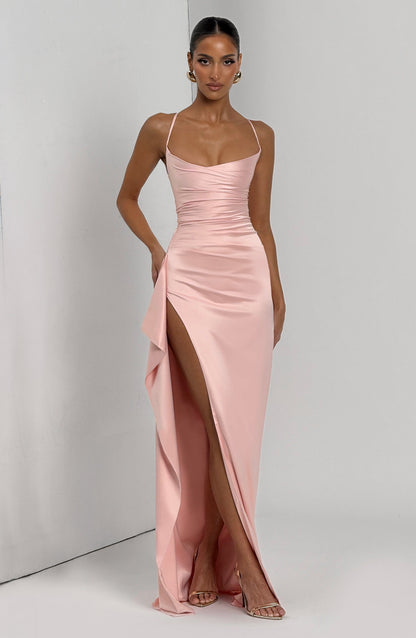 Vestido longo Helen - Rosa blush