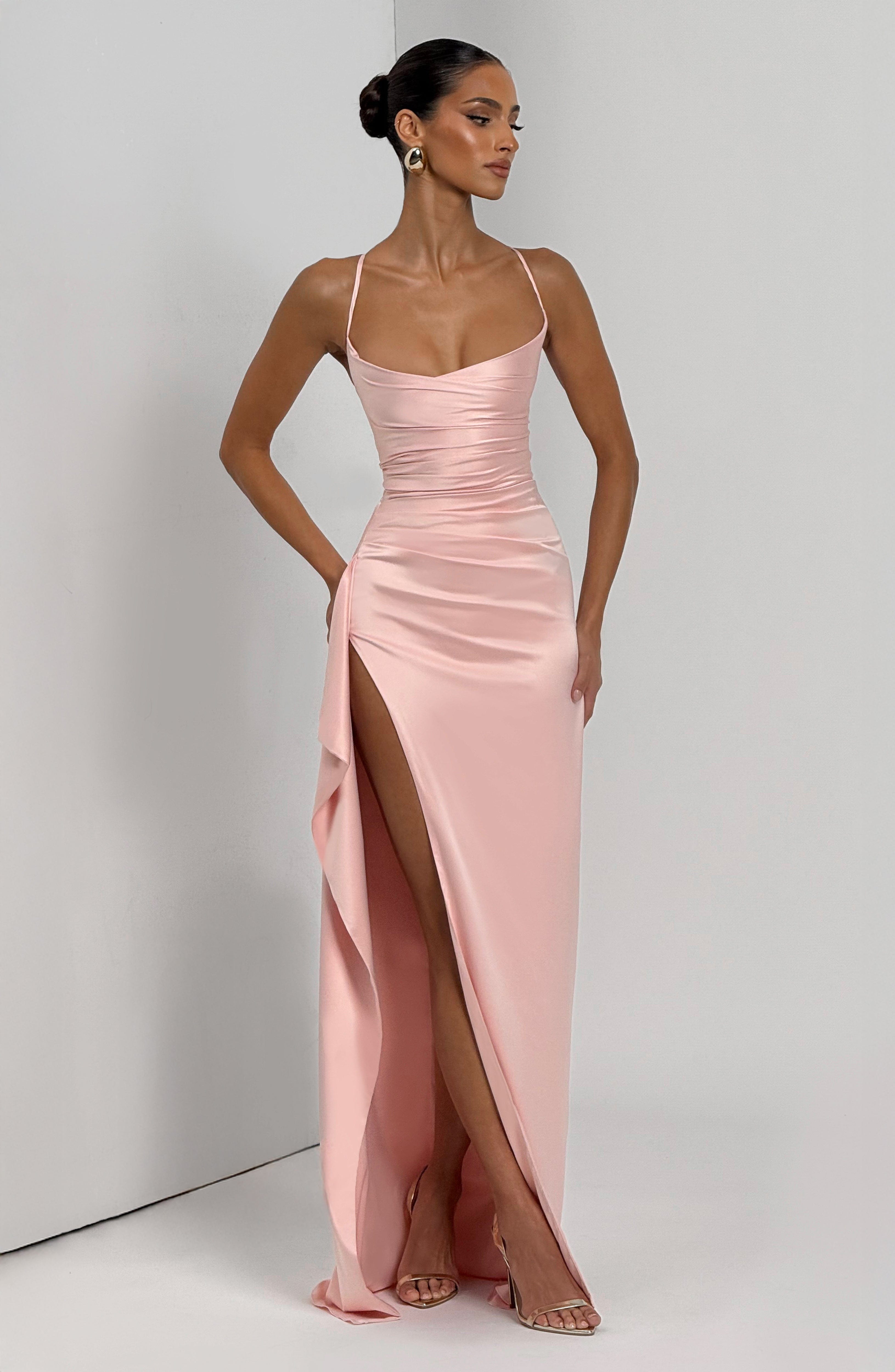 Vestido longo Helen - Rosa blush