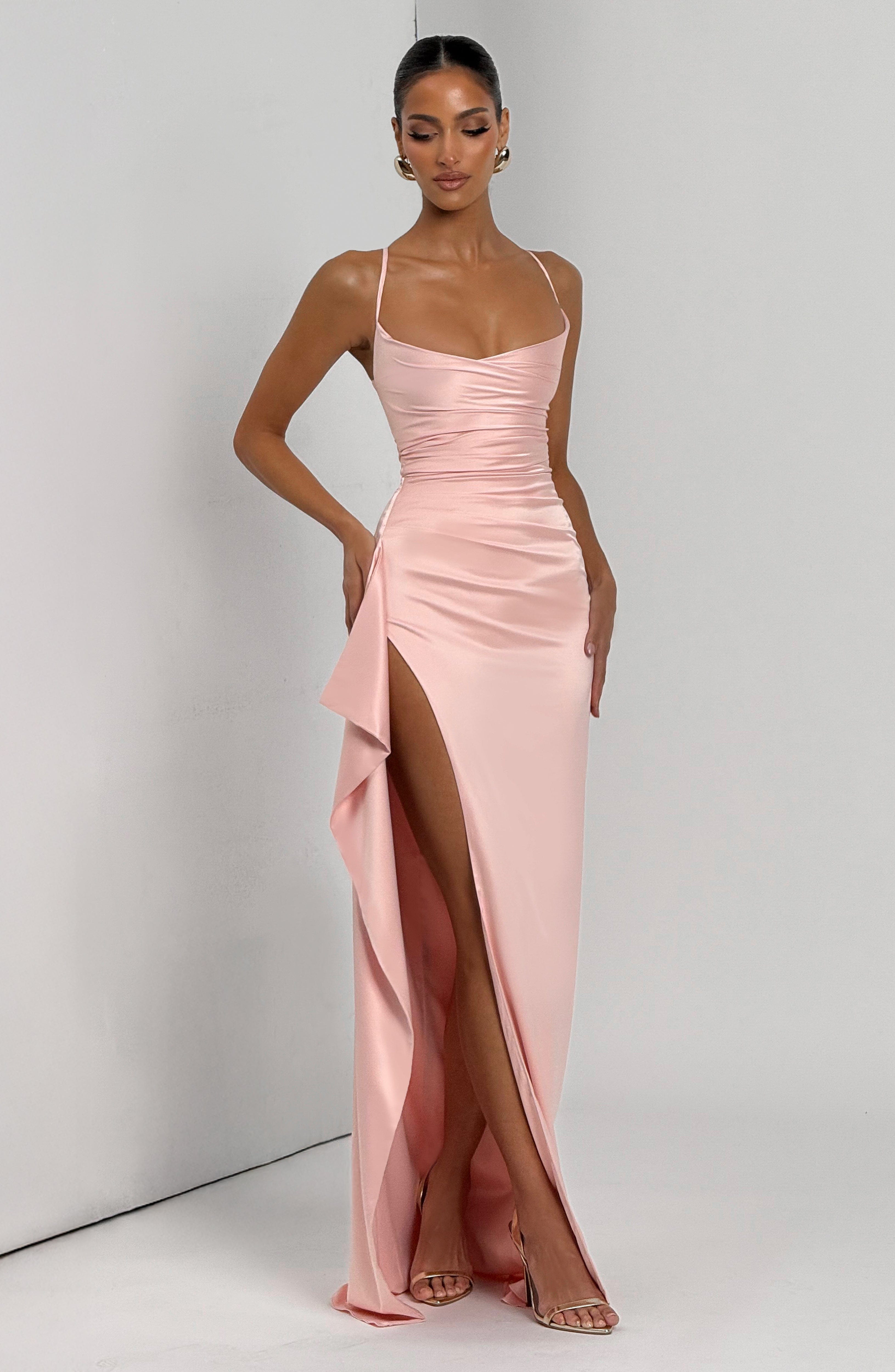 Vestido longo Helen - Rosa blush