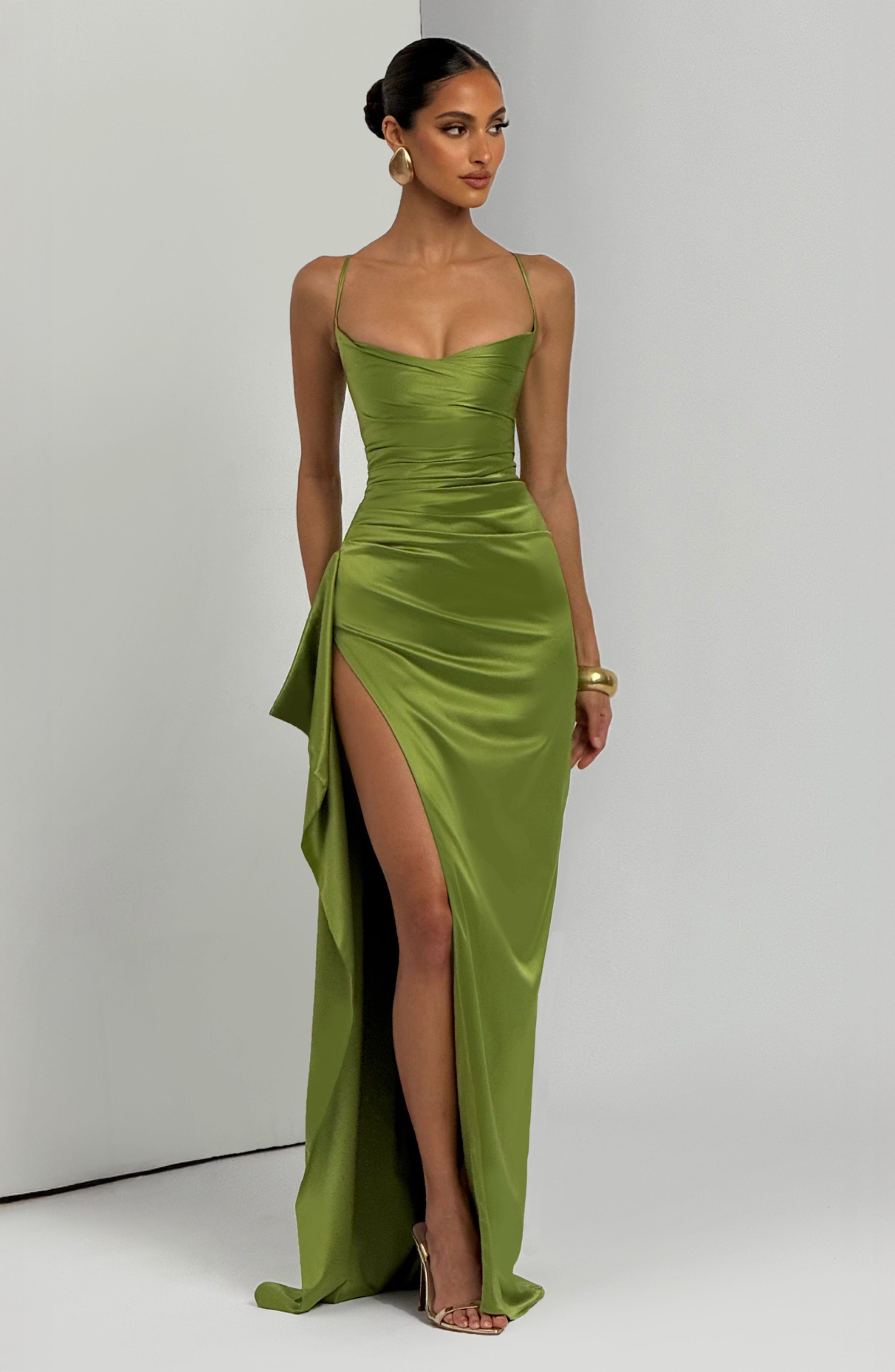 Vestido Longo Helen - Verde Oliva