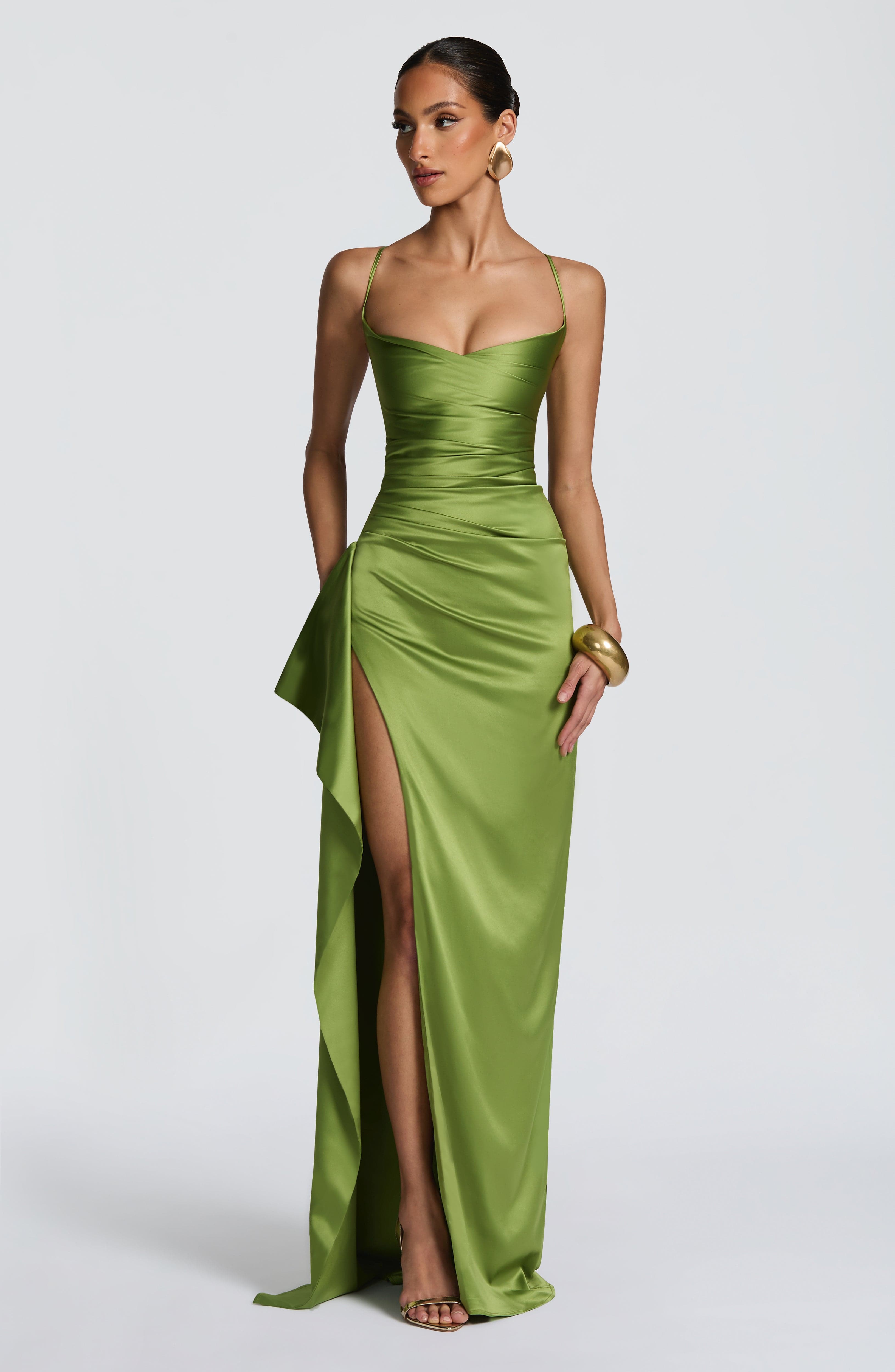 Vestido Longo Helen - Verde Oliva
