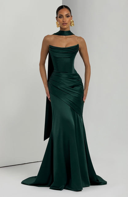 Vestido Longo Kensington - Verde Esmeralda