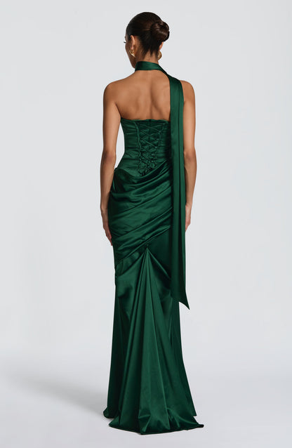 Vestido Longo Kensington - Verde Esmeralda