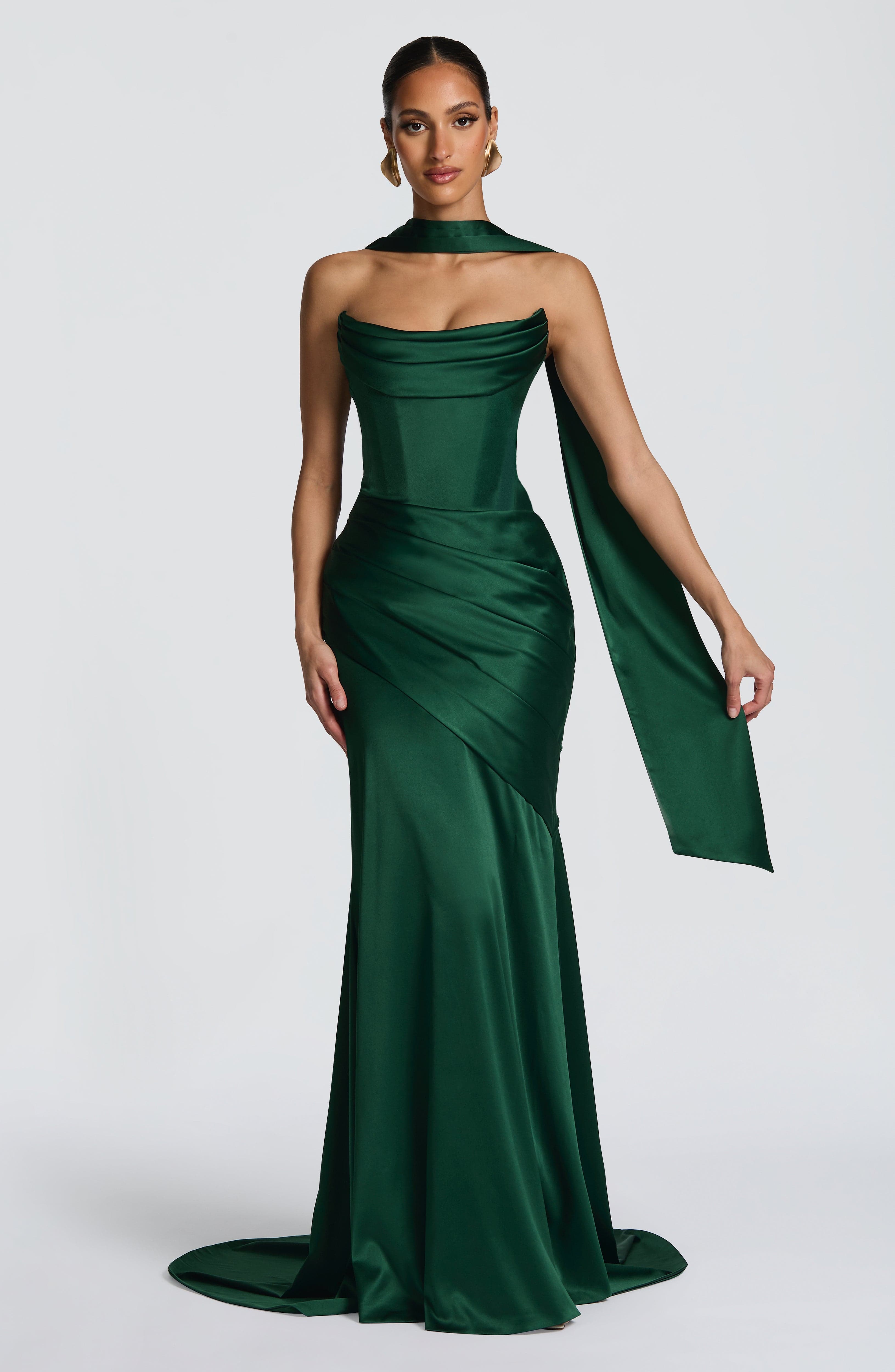 Vestido Longo Kensington - Verde Esmeralda