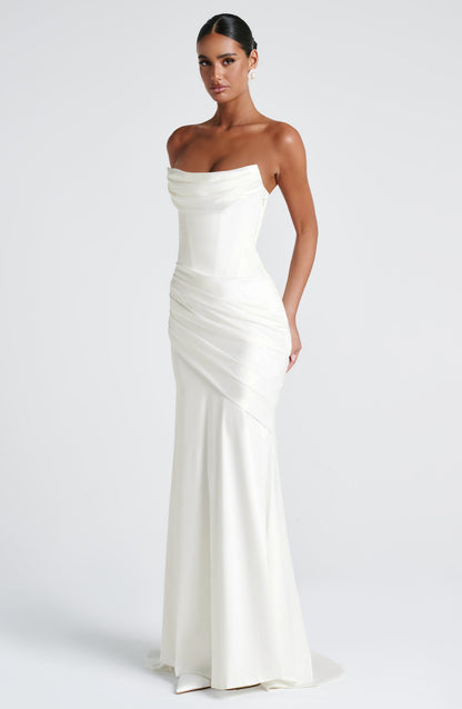Vestido Longo Kensington - Marfim