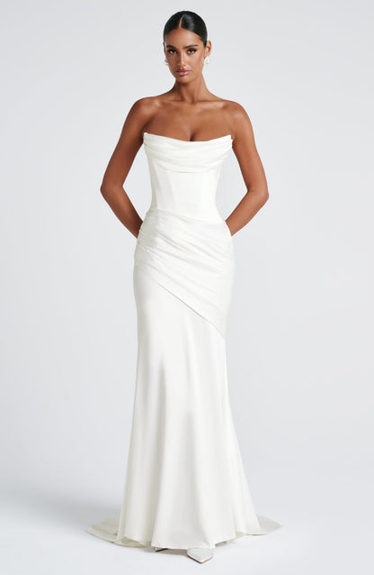 Vestido Longo Kensington - Marfim