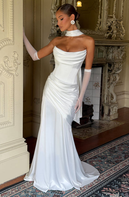 Vestido Longo Kensington - Marfim