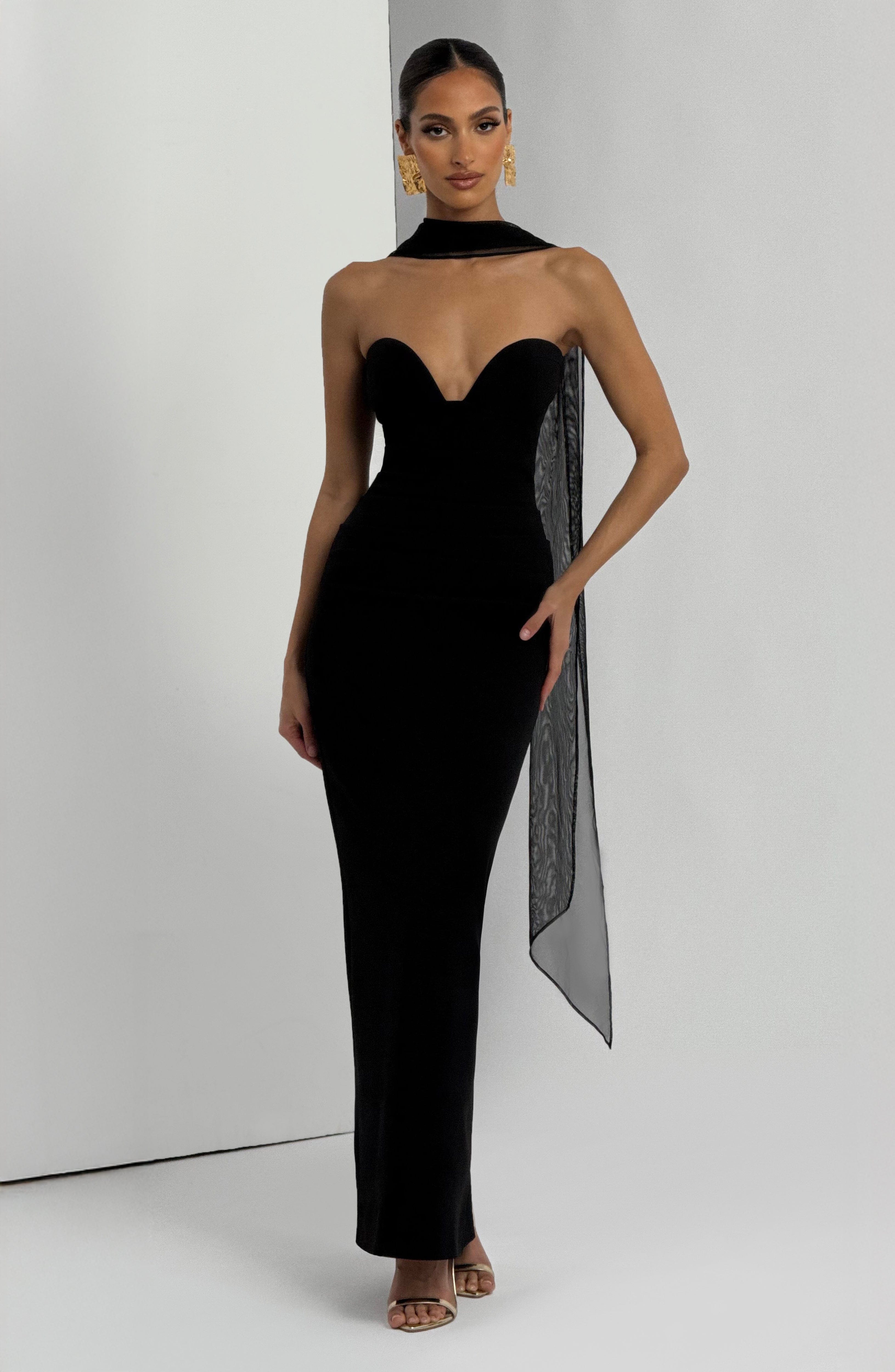 Vestido Longo Lindsey - Preto