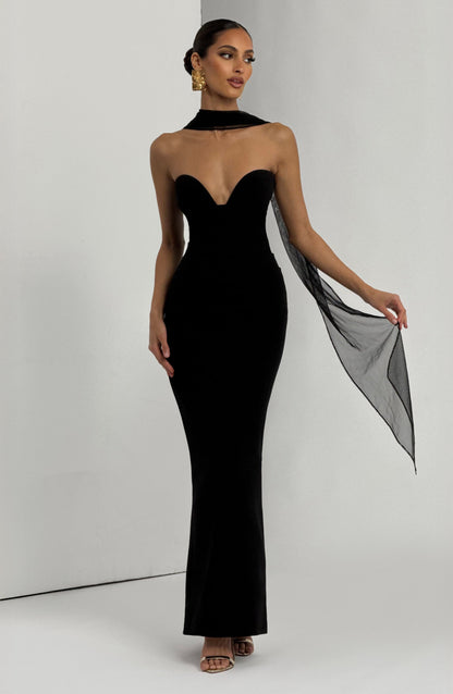Vestido Longo Lindsey - Preto