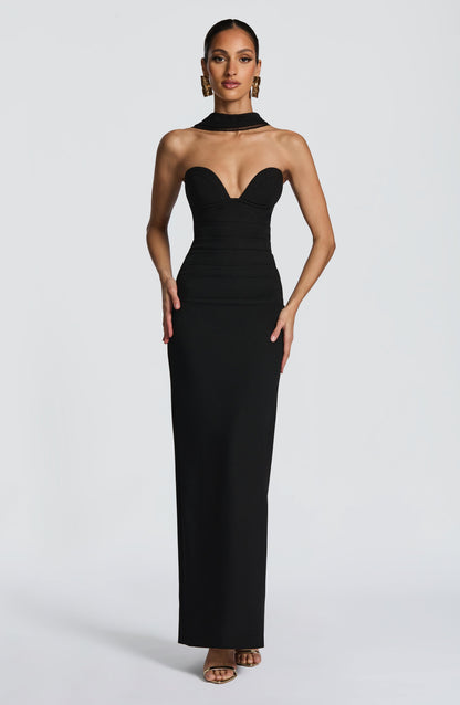 Vestido Longo Lindsey - Preto