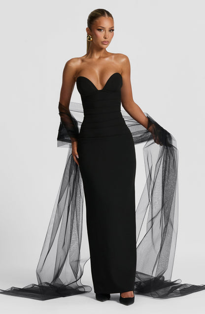 Vestido Longo Lindsey - Preto