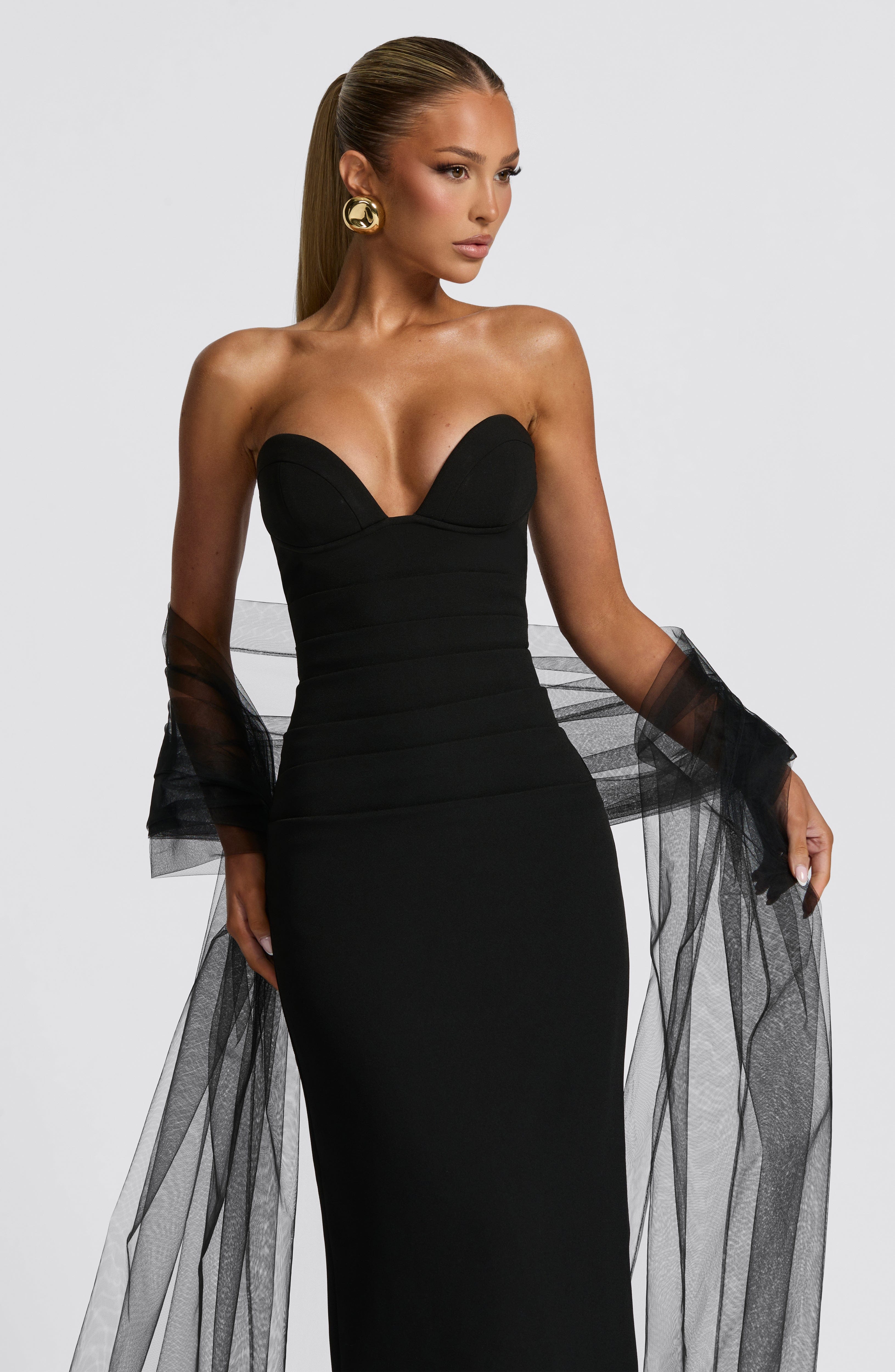 Vestido Longo Lindsey - Preto