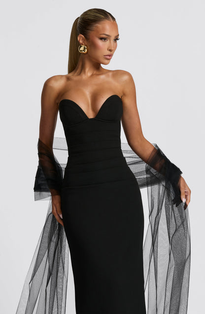 Vestido Longo Lindsey - Preto