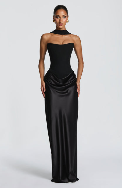 Vestido Longo Maggie - Preto