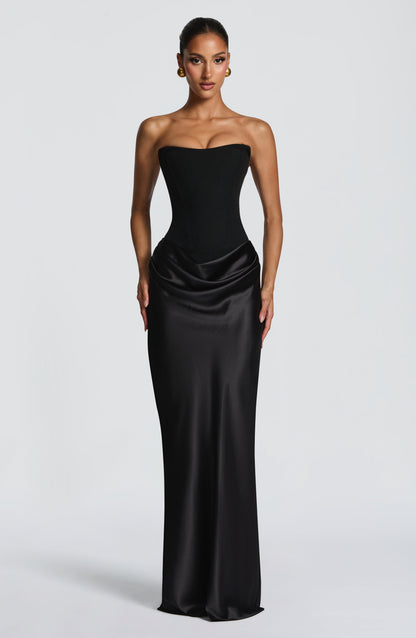 Vestido Longo Maggie - Preto