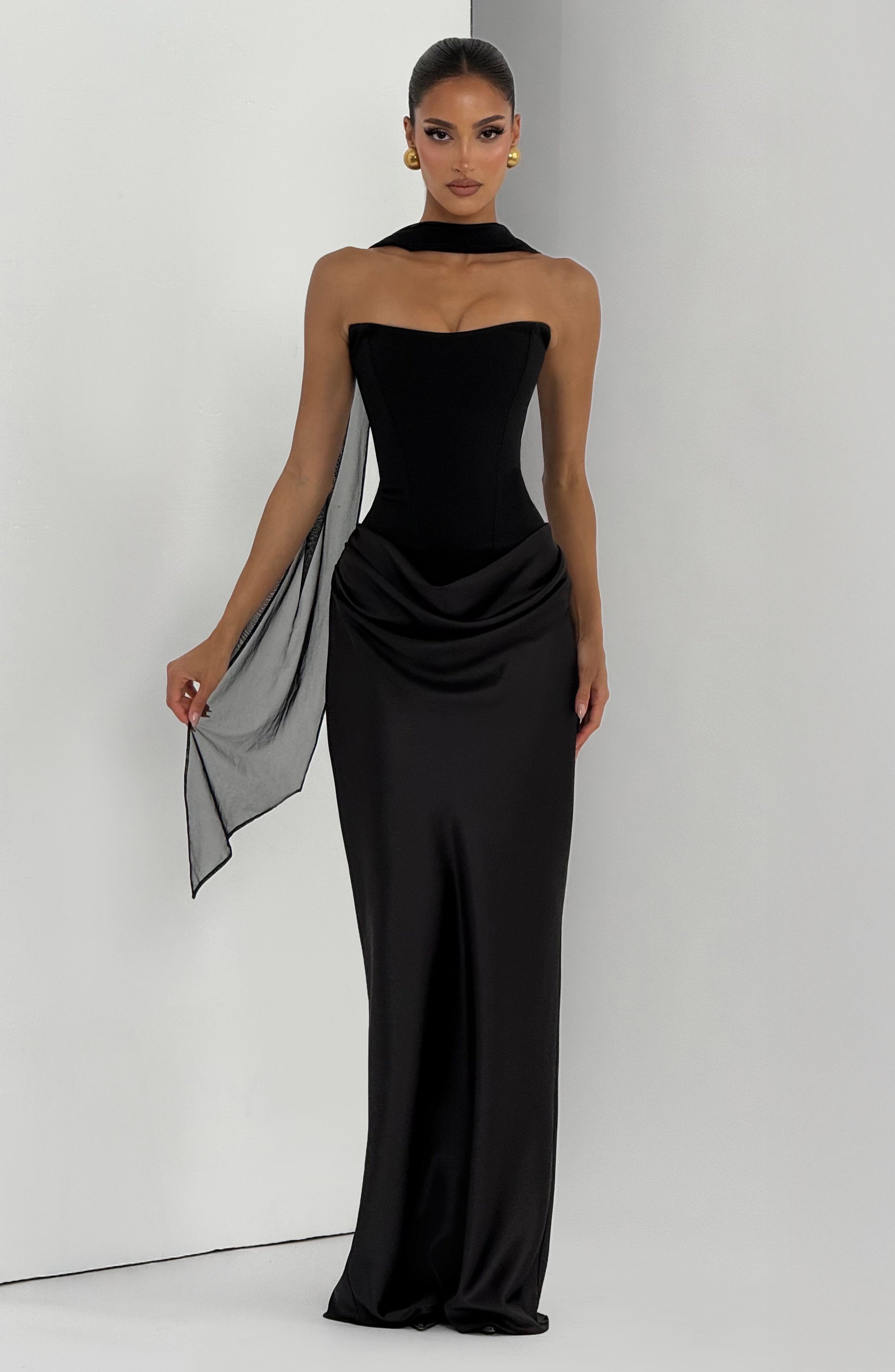 Vestido Longo Maggie - Preto
