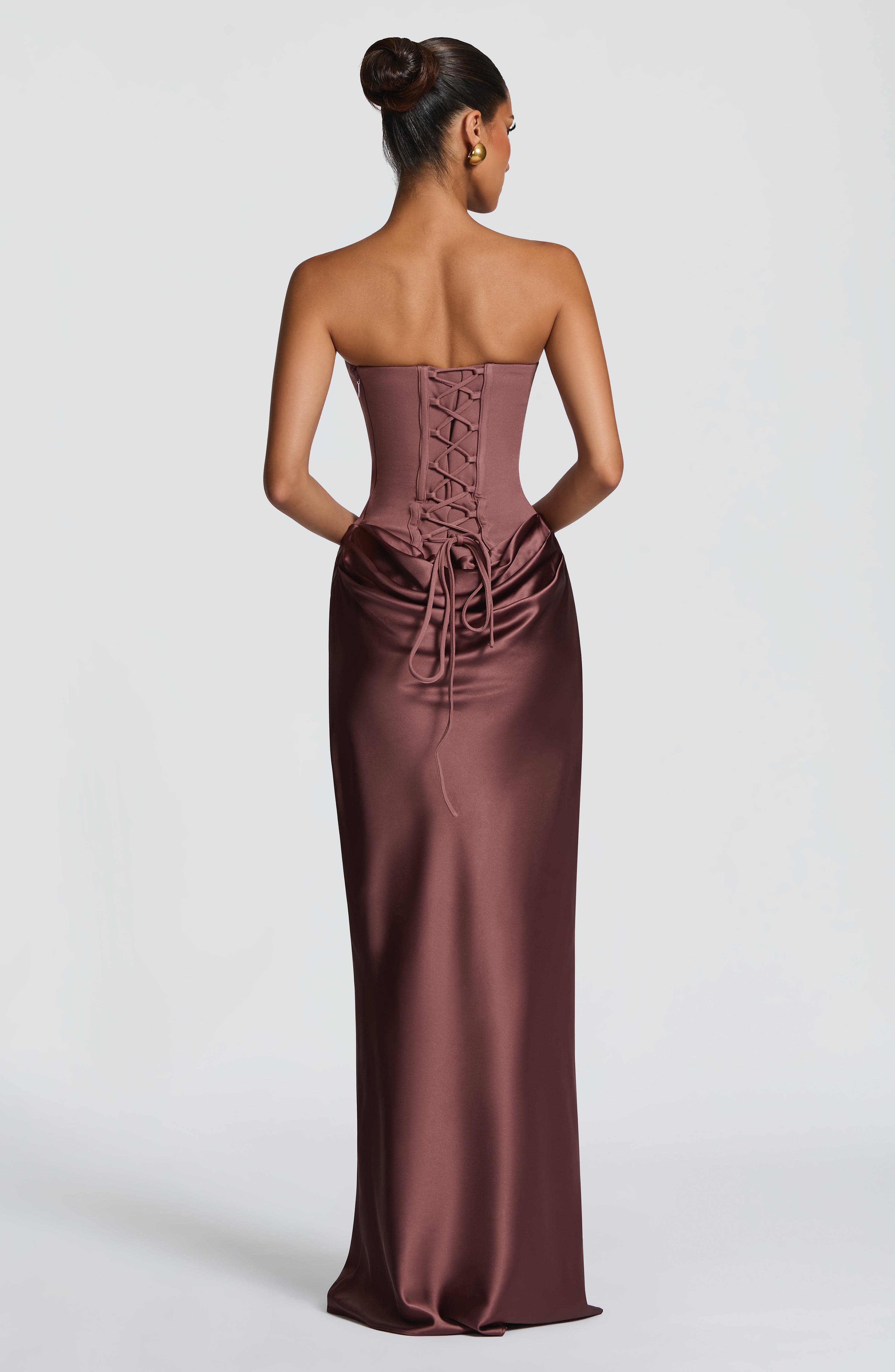 Vestido Longo Maggie - Rosa Antigo