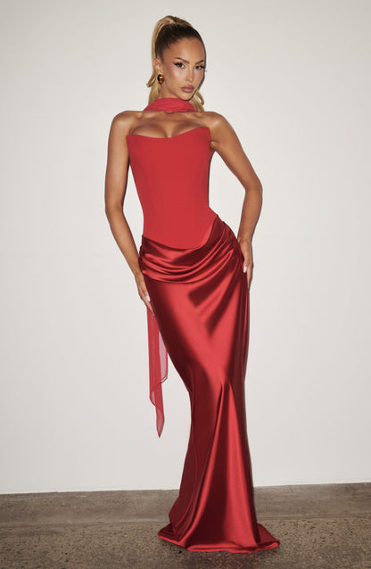 Vestido Longo Maggie - Vermelho